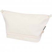 Trip Aware™ kierrätetystä materiaalista valmistettu 6 litran matkakosmetiikkalaukku Off white