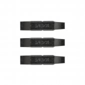 Vaihtokärjet 1/4 & 3/16 tasapää 3kpl