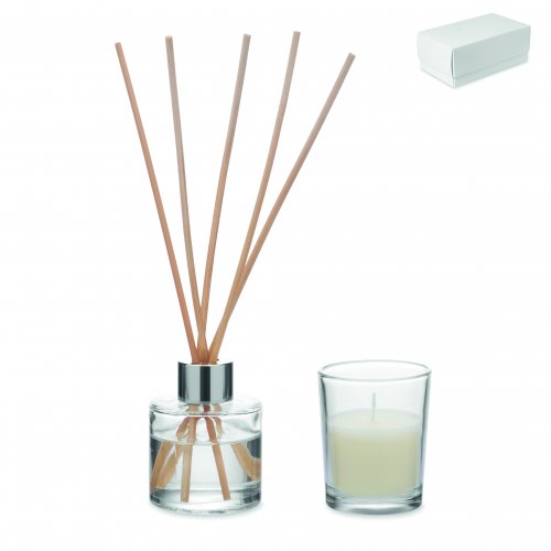 Vanilja-diffuusori ja kynttilä MUSKA SET, hinta 9,40€