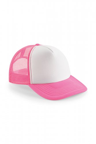 VINTAGE SNAPBACK TRUCKER-LIPPIS Fluorescent Pink - White, hinta 5,30€