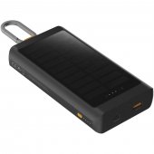 Xtorm XG2S101 Go2 aurinkovaravirtalähde valolla, 10 000 mAh ja 15 W Hiili