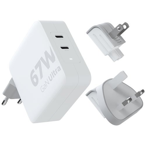 Xtorm XVC2067 GaNUltra 67 W matkalaturi 100 W USB-C PD -kaapelilla Valkoinen, hinta 59,98€