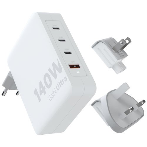 Xtorm XVC2140 GaNUltra 140 W matkalaturi 240 W USB-C PD -kaapelilla Valkoinen, hinta 157,40€